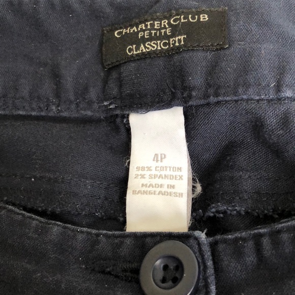 Charter Club Classic Fit 5 Pocket Capris Sz 4P - Picture 5 of 8
